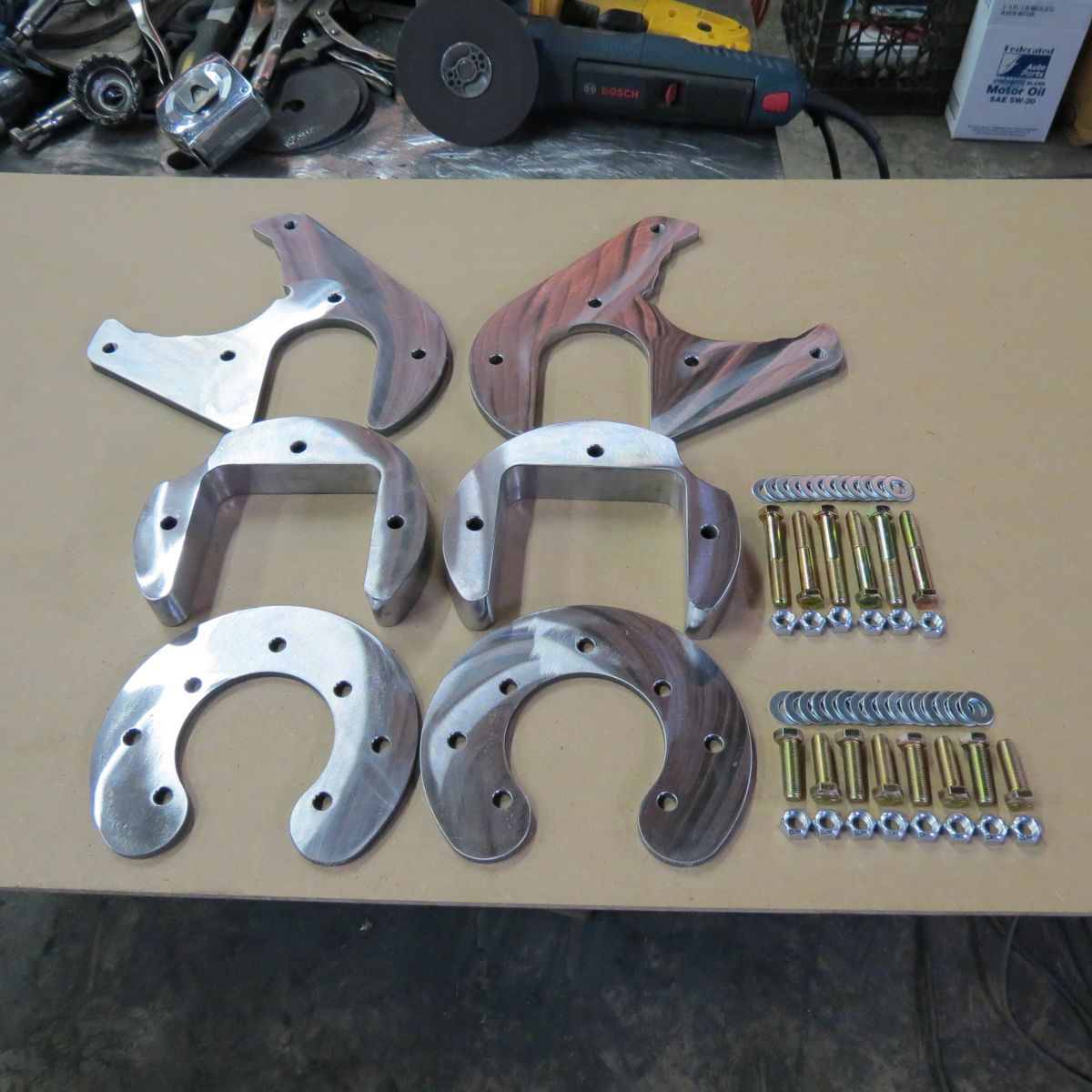 D52 Rear Disc Conversion Brackets (5 x 5" Stud Pattern)